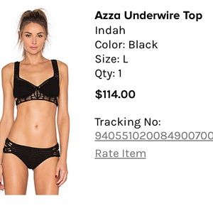 Black crochet bikini top